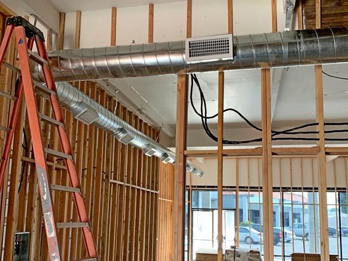 VAC system ductwork